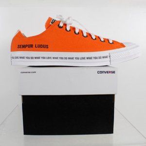 NIB Converse All Star Orange Canvas Low Sneakers